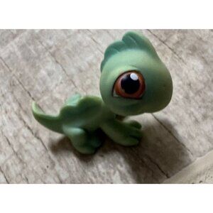Littlest Pet Shop Iguana 29 Toy Figure #29 Cake Topper Vintage Replacement Green